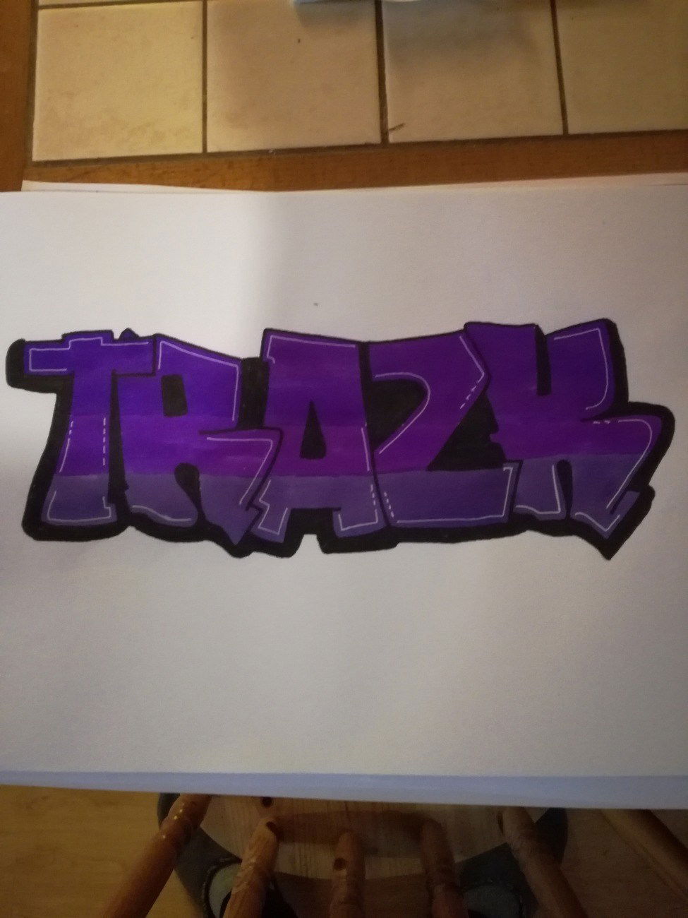 Graffiti Sketch in France - Photo by cker79 (2016)