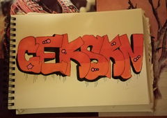 Graffiti Sketch in France - Photo by cker79 (2014)