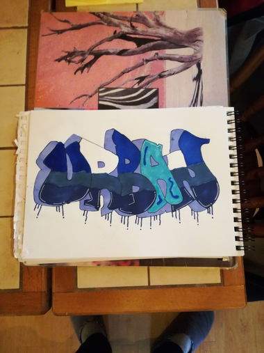 Graffiti Sketch in France - Photo by cker79 (2017)