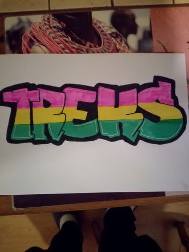 Graffiti Sketch in France - Photo by cker79 (2014)