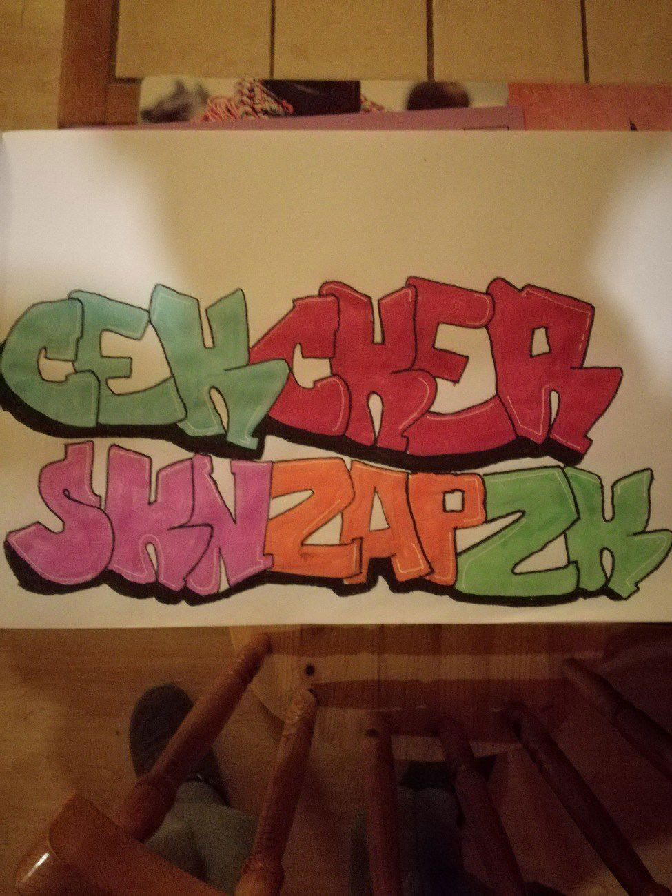 Graffiti Sketch in France - Photo by cker79 (2014)