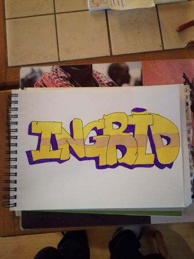 Graffiti Sketch in France - Photo by cker79 (2016)