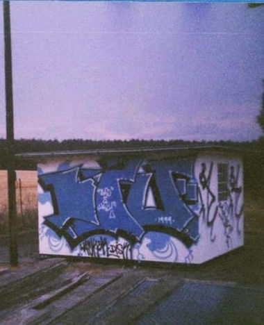 Graffiti Bombing - Photo by ckis - bau, bau, crew