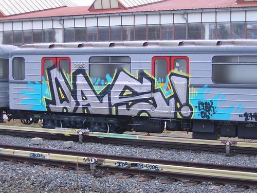 Graffiti Train - Photo by clarkey