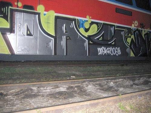 Graffiti Train - Photo by clarkey
