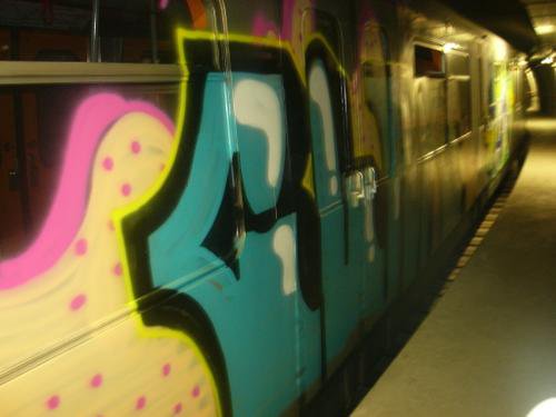 Graffiti Train - Photo by clarkey
