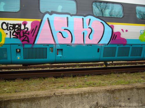 Graffiti Train - Photo by clarkey