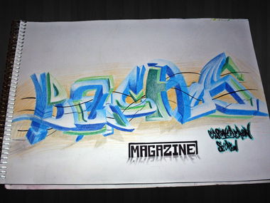 Graffiti Sketch in Adana - Photo by clas - 3D (2012)