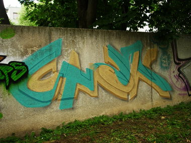 Graffiti Wall in Vilnius - Photo by cmak01 - cmak, vilnius (2011)