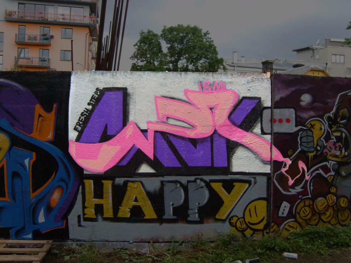 Graffiti Wall in Vilnius - Photo by cmak01 - cmak, ismi, vilnius (2011)