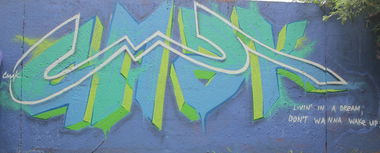 Graffiti Wall in Vilnius - Photo by cmak01 - cmak, vilnius (2012)