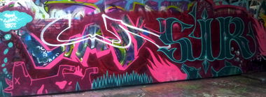 Graffiti Wall in London - Photo by cmak01 - cmak, syrnique, ismi (2012)