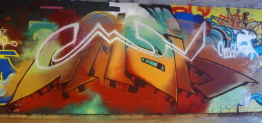 Graffiti Wall in Vilnius - Photo by cmak01 - cmak, vilnius (2013)