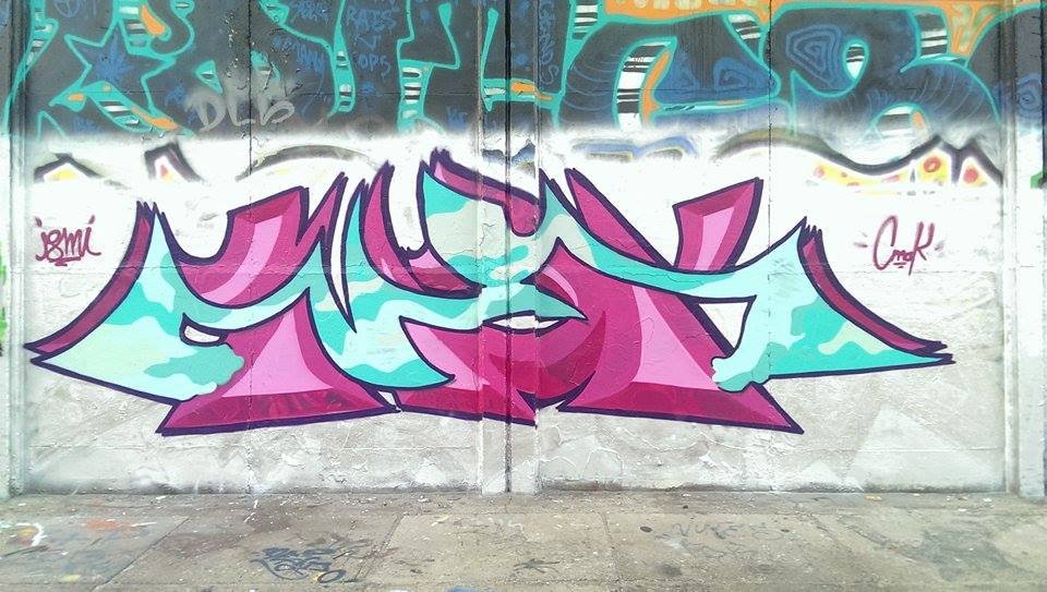 Graffiti Wall in Vilnius - Photo by cmak01 - cmak, ismi, vilnius (2014)