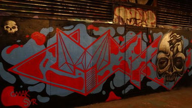 Graffiti Wall in London - Photo by cmak01 - cmak, syr, ismi (2014)