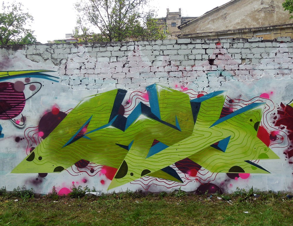 Graffiti Wall - Photo by cmak01 - cmak, vilnius