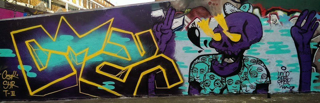 Graffiti Wall in London - Photo by cmak01 - cmak, ismi, vilnius (2015)