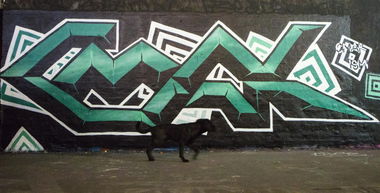 Graffiti Wall in London - Photo by cmak01 - cmak, ismi, london (2014)