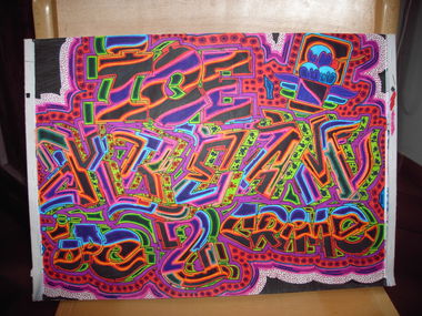 Graffiti Sketch - Photo by columbiandreams - cream, kream, kream2 (2018)