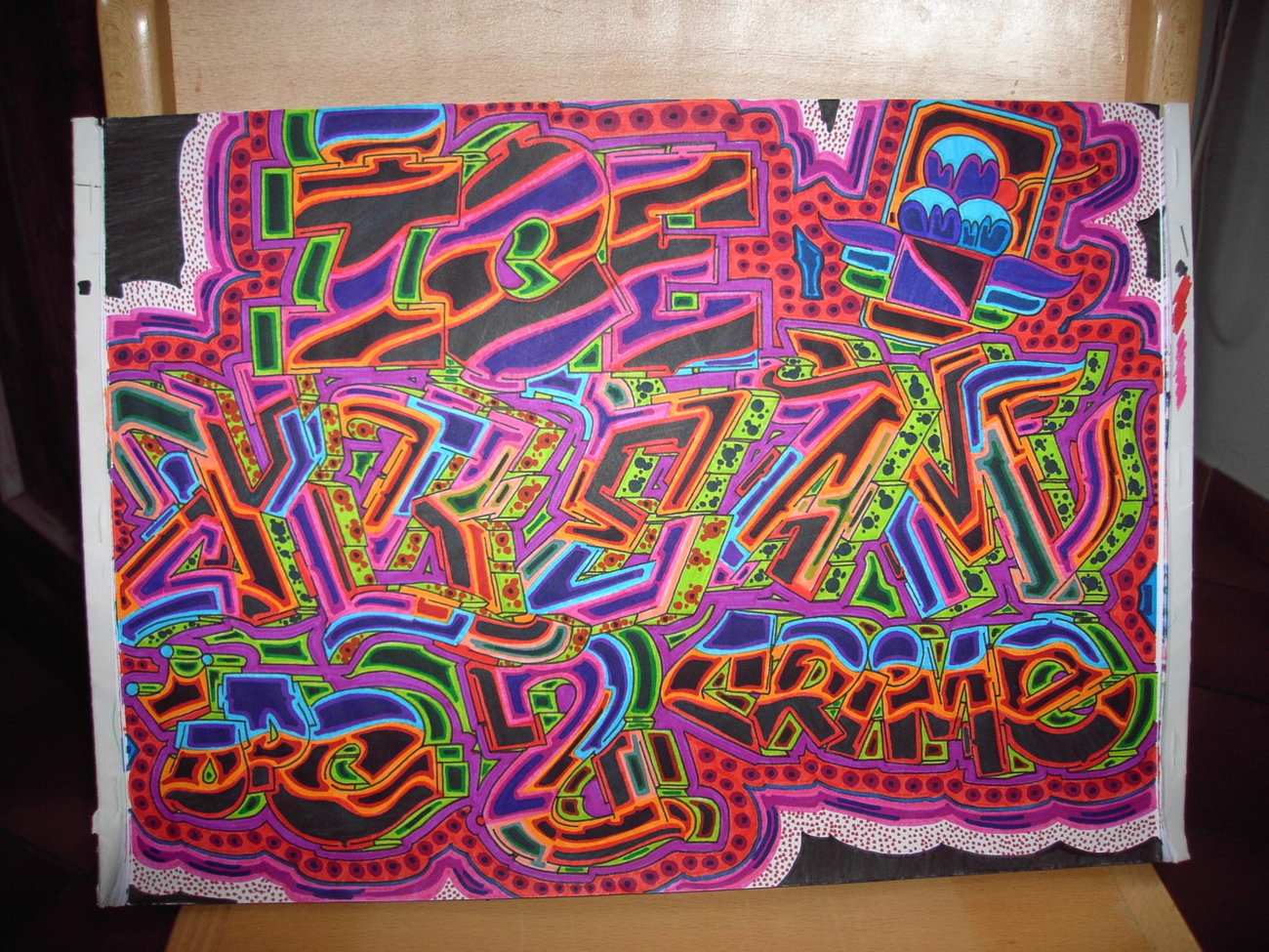 Graffiti Sketch - Photo by columbiandreams - cream, kream, kream2 (2018)