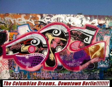 Graffiti Wall in Berlin - Photo by columbiandreams - opcrime, opc, frost