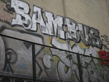 Graffiti Bombing in Berlin - Photo by columbiandreams - bambus