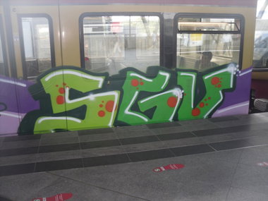 Graffiti Train in Berlin - Photo by columbiandreams - sgv (2013)