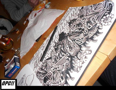 Graffiti Sketch - Photo by columbiandreams - soul, frost, opc