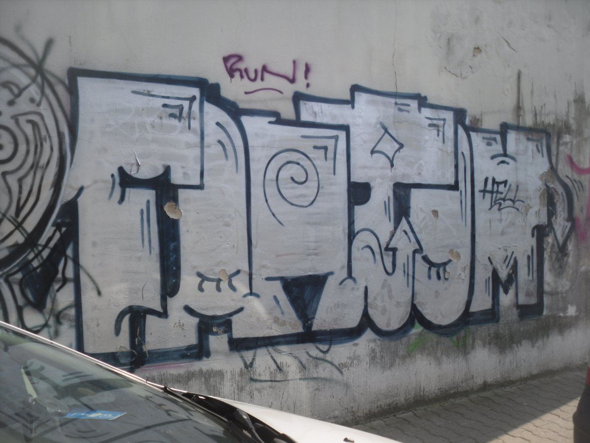 Graffiti Bombing - Photo by columbiandreams - fantom, hell