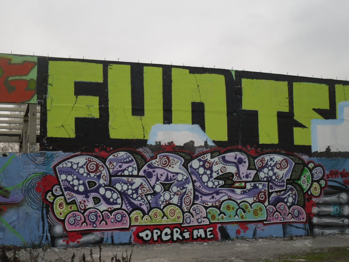 Graffiti Wall - Photo by columbiandreams - bioe, frost, opc (2014)