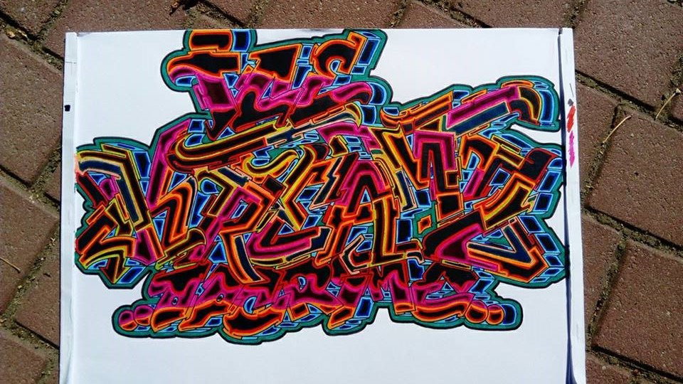 Graffiti Sketch - Photo by columbiandreams - cream2, kream2, cream (2018)