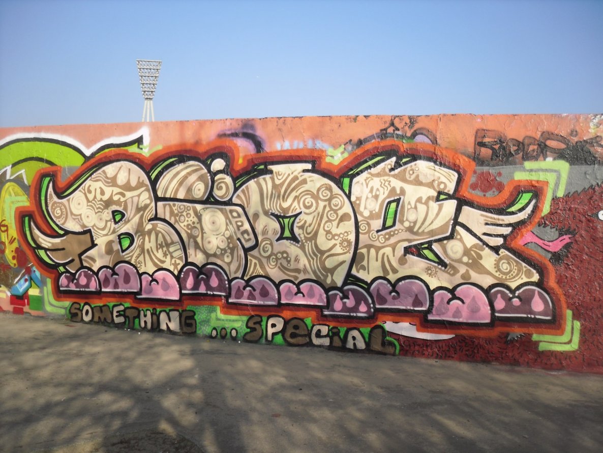 Graffiti Wall - Photo by columbiandreams - bioe, frost, rusk (2015)