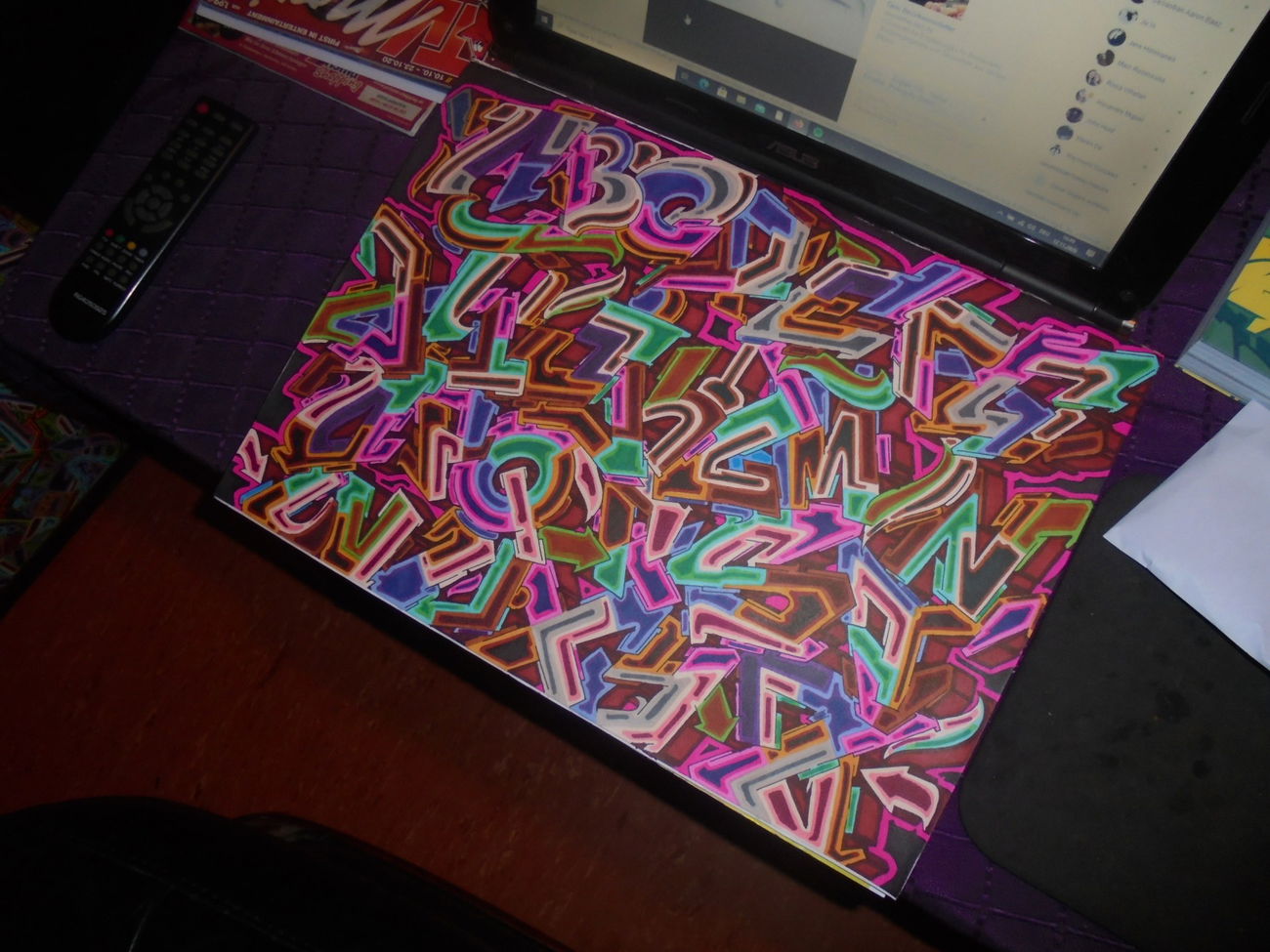 Graffiti Sketch - Photo by columbiandreams - abc, alphabet, kream2 (2020)