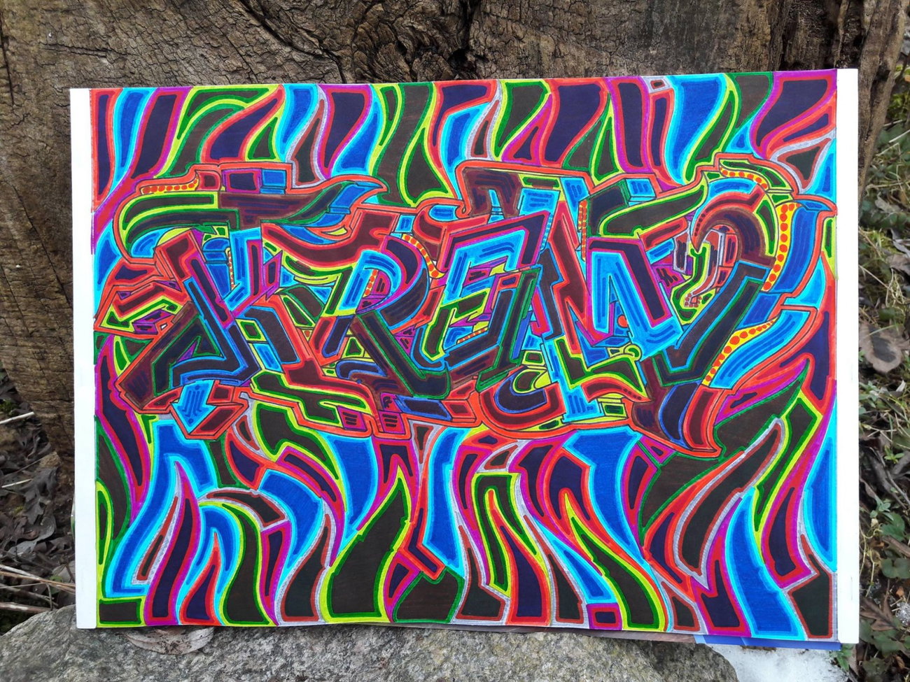 Graffiti Sketch - Photo by columbiandreams - kream2, cream2, krem