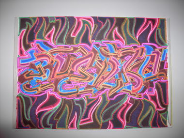 Graffiti Wall - Photo by columbiandreams - kream2, cream2, baf