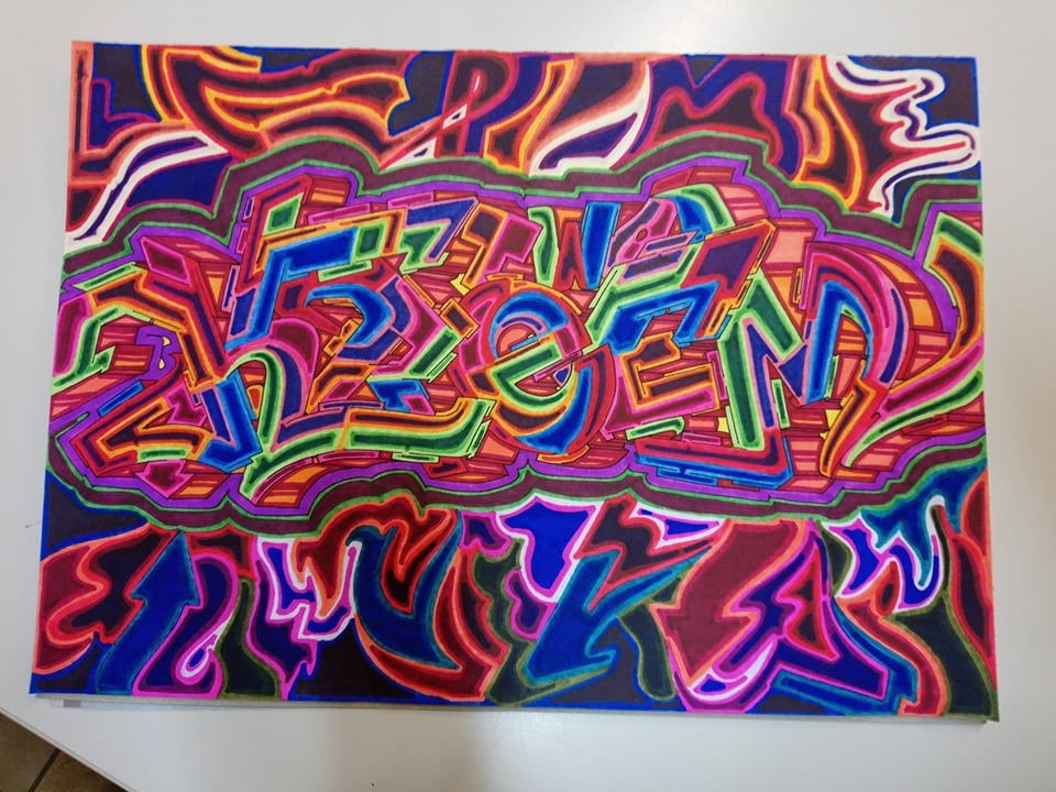 Graffiti Sketch - Photo by columbiandreams - cream, cream2, kream (2019)