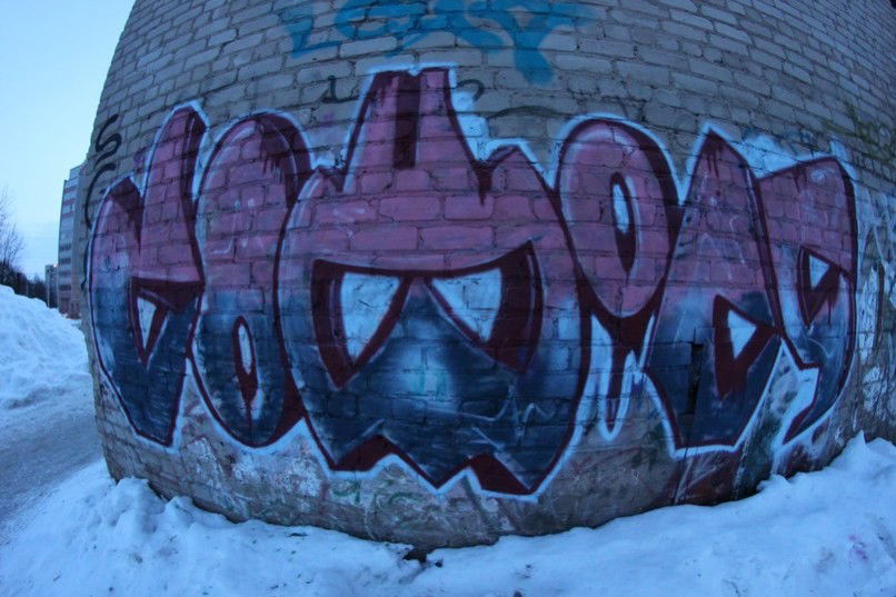 Graffiti Bombing in Smolensk - Photo by comics (2013)
