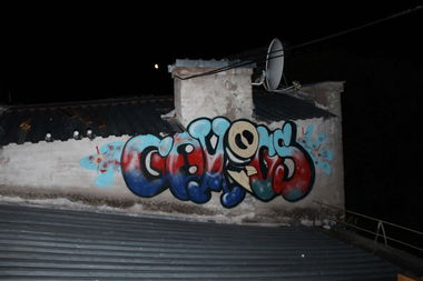Graffiti Bombing in Smolensk - Photo by comics (2013)