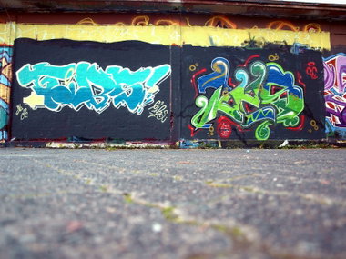 Graffiti Wall - Photo by concretcolours - Toes, Gibs (2015)