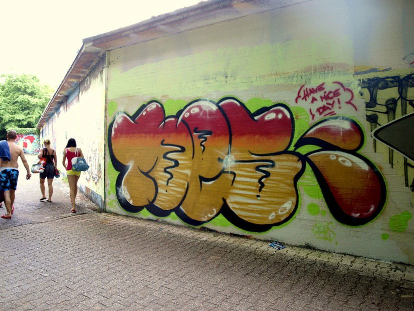 Graffiti Wall in Bad Vilbel  - Photo by concretcolours (2013)