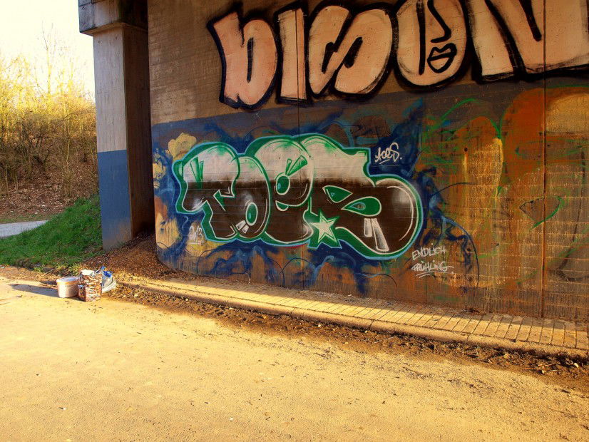Graffiti Wall in Bad Vilbel  - Photo by concretcolours (2013)