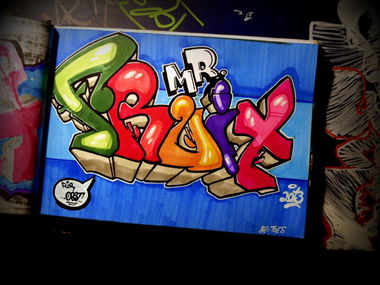 Graffiti Sketch in Bad Vilbel - Photo by concretcolours - Mr., Fruit (2013)