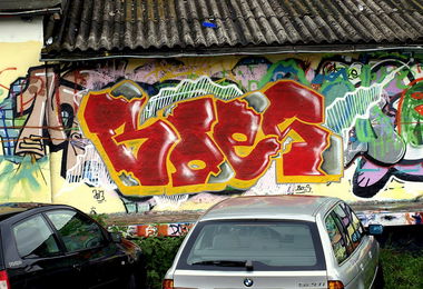 Graffiti Wall in Bad Vilbel - Photo by concretcolours - boes, toes, nuse (2013)