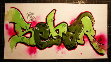 Graffiti Sketch in Bad Vilbel - Photo by concretcolours - Sebar, Exchange, Toes (2013)