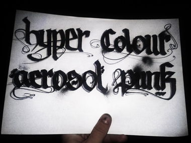 Graffiti Sketch in Bad Vilbel - Photo by concretcolours - kalligraphie, kalligraffiti, hyper (2013)