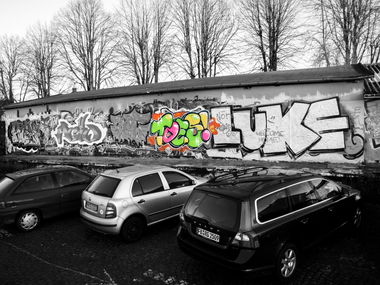 Graffiti Wall in Bad Vilbel - Photo by concretcolours - Toes, Luke, etc (2013)