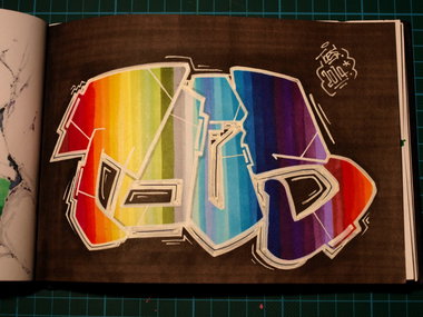 Graffiti Sketch - Photo by concretcolours - Toes, ACAB, All (2014)