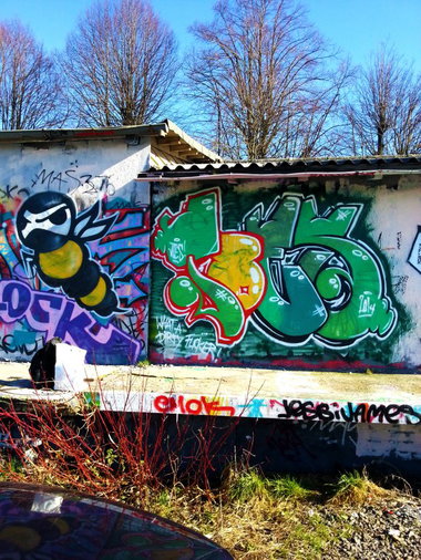 Graffiti Wall - Photo by concretcolours - Toes (2014)