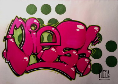 Graffiti Sketch - Photo by concretcolours - Battle, Mies (2014)