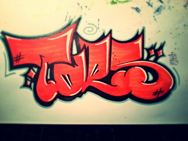 Graffiti Sketch - Photo by concretcolours - Throw-up (2014)